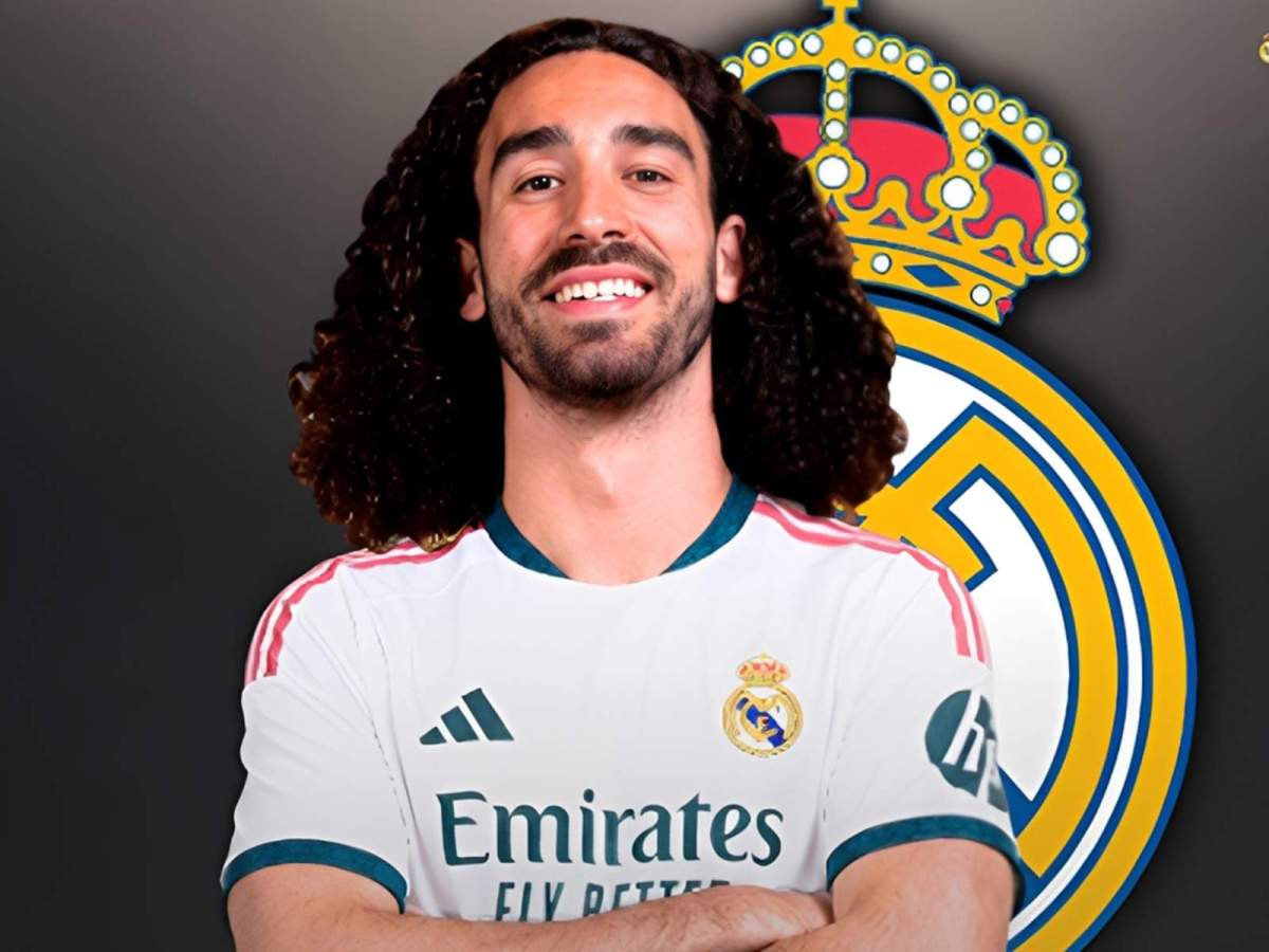 Marc Cucurella con la camiseta del Real Madrid. Marc Cucurella con la camiseta del Real Madrid.
