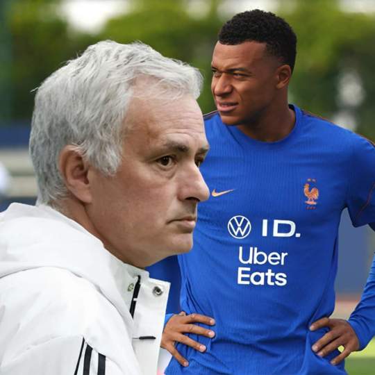 José Mourinho y Kylian Mbappé con la selección de Francia. José Mourinho y Kylian Mbappé con la selección de Francia.