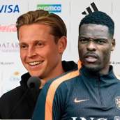 Frenkie De Jong y Dumfries.