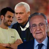 Florentino Pérez, José Mourinho y Mario Cortegana.