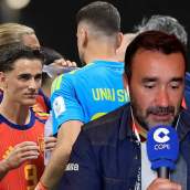Juanma Castaño y los jugadores de la selección española