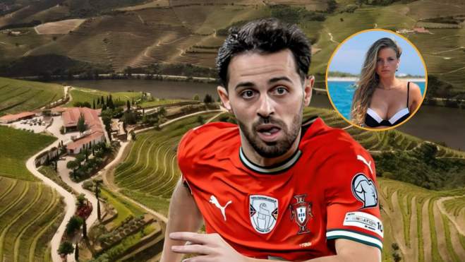 Bernardo Silva se casó hace tres años en un emblemático lugar de Portugal.