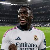 Ibrahima Konaté y el Santiago Bernabéu.