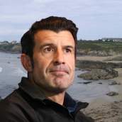 Luis Figo y la Playa El Figo. 
