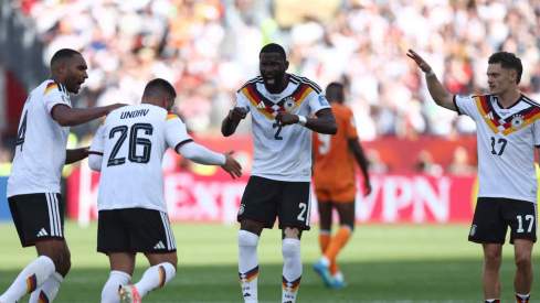 Antonio Rüdiger, celebrando el primer gol de Alemania frente a Costa de Marfil. Antonio Rüdiger, celebrando el primer gol de Alemania frente a Costa de Marfil.