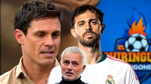 Edu Aguirre, sobre el centro del campo del Madrid con Mourinho: "Bernardo Silva va a ser titular con Tchouameni, Bellingham y Valverde" Edu Aguirre, sobre el centro del campo del Madrid con Mourinho: "Bernardo Silva va a ser titular con Tchouameni, Bellingham y Valverde"