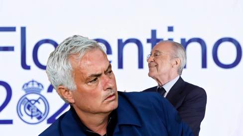 José Mourinho y Florentino Pérez. José Mourinho y Florentino Pérez.