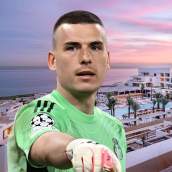 Andriy Lunin y la urbanización de La Alcaidesa, en la Costa del Sol. 