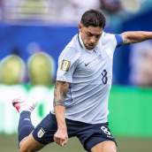 Fede Valverde, en un disparo durante el encuentro entre Uruguay y Cabo Verde.