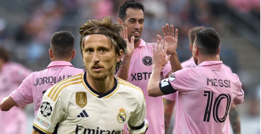 Messi, Busquets, Jordi Alba y Modric